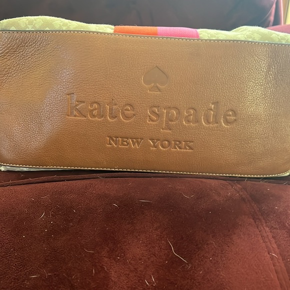 Kate Spade Classic Spade Stevie Canvas Bag  LARGE Purse Bag - Picture 3 of 7